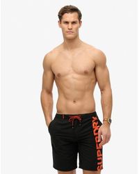 Superdry - Klassieke Boardshort Met Logo 48 Cm - Lyst