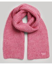 Superdry - Ribbed Knit Scarf - Lyst