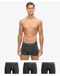 Superdry - Triopak Boxershorts Van Biologisch Katoen - Lyst