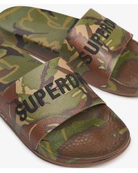 Superdry - & Co Camo Print Pool Sliders - Lyst