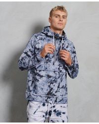 Superdry - Contrast Overhead Jacket Charcoal Tie Dye - Lyst