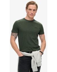Superdry - & Co Embroidered Organic Cotton Essential Logo Crew Neck T-shirt - Lyst
