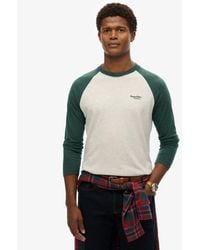Superdry - & Co Essential Baseball Long Sleeve Top - Lyst