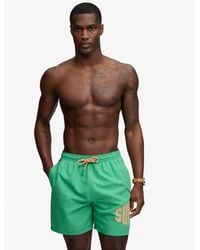 Superdry - Printed Logo 16-Inch Swim Shorts - Lyst