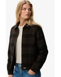 Superdry - Checked Ranch Quilted Jacket - Lyst