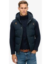 Superdry - & Co Everest Hooded Puffer Gilet - Lyst