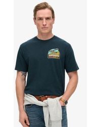 Superdry - & Co Travel Postcard Chest Print T-shirt - Lyst