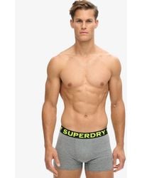 Superdry - Triopak Boxershorts Van Biologisch Katoen - Lyst