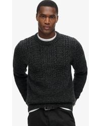 Superdry - Pull en maille torsadée jacob - Lyst