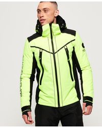 Superdry Rubber Dolman Downhill Racer Fuji Jacket in White Superdry Rubber Dolman Downhill Racer Fuji Jacket in White