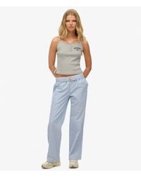 Superdry - Organic Cotton Stripe Elasticated Trousers - Lyst