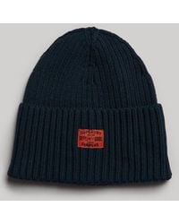 Superdry - Bonnet en tricot workwear - Lyst