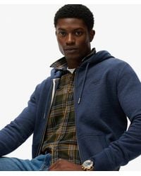 Superdry - & Co Essential Logo Half Brushed Zip Hoodie - Lyst