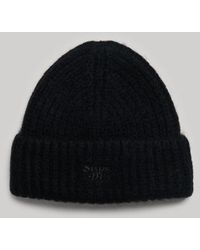 Superdry - & Co Rib Knit Beanie Hat - Lyst