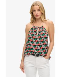 Superdry - & Co Printed Beach Halter Top - Lyst