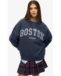 Superdry - Athletic Essentials Oversized Crew Sweatshirt - Lyst