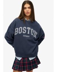 Superdry - Athletic Essentials Oversized Crew Sweatshirt - Lyst