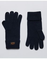 Superdry Essential Plain Gloves Red / Dark Red Grit for Men | Lyst