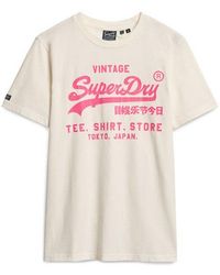 Superdry - & Co Neon Vintage Logo Graphic T-shirt - Lyst