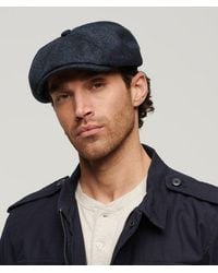 Superdry - & Co Fully Lined Herringbone Baker Boy Cap - Lyst