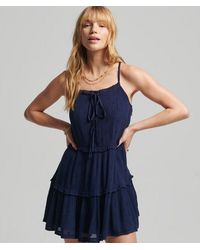 Superdry - & Co Vintage Broderie Cami Dress - Lyst