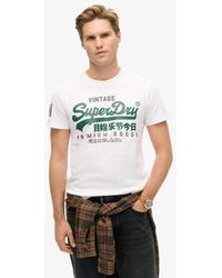 Superdry - Organic Cotton Vintage Logo T-Shirt Optic - Lyst