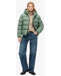 Superdry - & Co Hooded Sports Puffer Jacket - Lyst