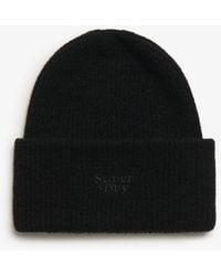 Superdry - Soft Rib Knit Beanie Hat - Lyst