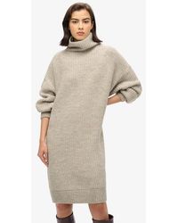 Superdry - & Co Chunky Rib Knit Jumper Dress - Lyst