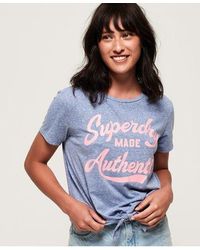 Superdry - Made Authentic Knot T-Shirt Cali Snowy - Lyst