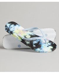 Superdry - Code Tie Dye Flip Flops Multiple Colours / Multicolour Tie Dye - Size: S - Lyst