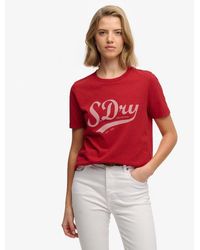 Superdry - Varsity Script T-Shirt - Lyst