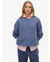 Superdry - & Co Athletic Essentials Relaxed Crew Sweatshirt - Lyst