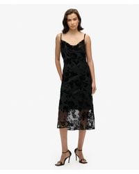 Superdry - & Co Devore Cowl Neck Midi Slip Dress - Lyst
