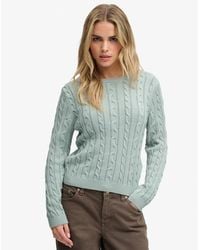 Superdry - & Co Essentials Cable Knit Jumper - Lyst