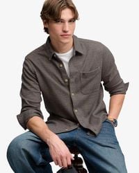 Superdry - & Co Twill Tweed Jersey Shirt - Lyst