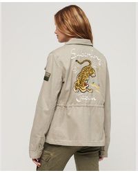 Superdry - Embroidered M65 Military Jacket - Lyst