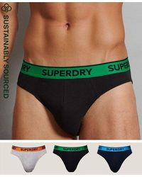 Superdry - Organic Cotton Classic Brief Triple Pack /Dusty Marl/Richest - Lyst
