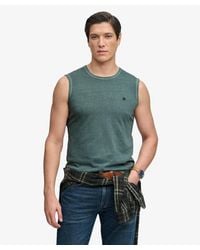 Superdry - Classic Cotton Linen Tank Top - Lyst