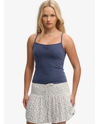 Superdry - & Co Athletic Essentials Gathered Cami Top - Lyst