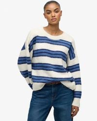 Superdry - & Co Slouchy Brushed Stripe Knit Jumper - Lyst