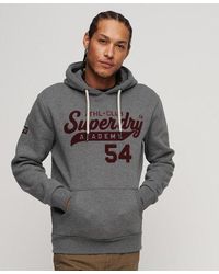 Superdry - Classic Embroidered Graphic Athletic Script Hoodie - Lyst