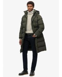 Superdry - Hooded Longline Puffer Jacket - Lyst