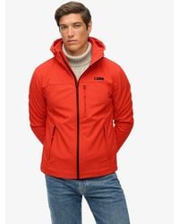 Superdry - & Co Hooded Soft Shell Trekker Jacket - Lyst