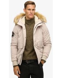 Superdry - & Co Hooded Everest Puffer Bomber Jacket - Lyst