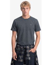 Superdry - & Co Essential Stacked Logo Embroidered T-shirt - Lyst