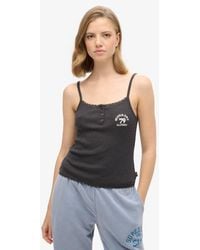 Superdry - Athletic essentials button down cami top - Lyst