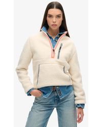Superdry - & Co Fully Lined Outdoor Half Zip Fleece - Lyst
