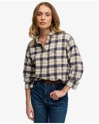Superdry - & Co Check Flannel Relaxed Shirt - Lyst