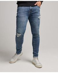 Superdry - Vintage Skinny Jeans Light Blue - Lyst